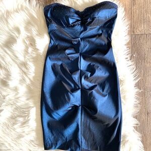 Xscape By Joanna Chen Bodycon Dress Navy